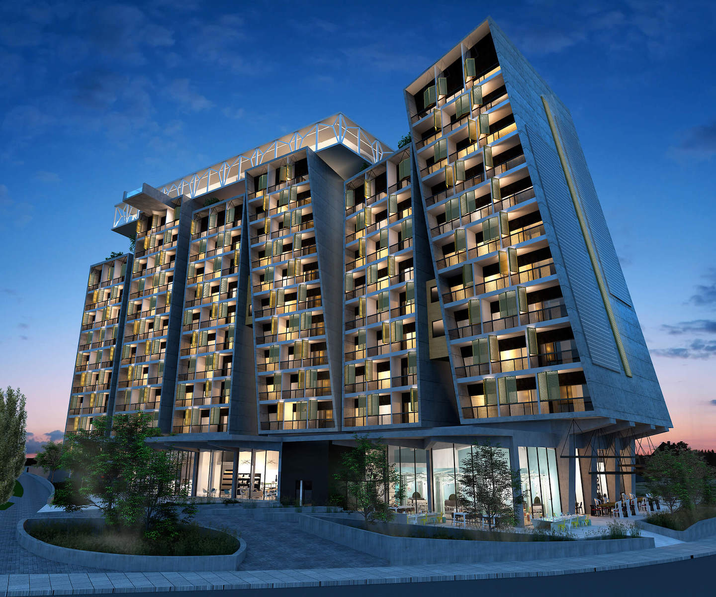 Studentenwohnheim für Medizinstudierende an der University of Nicosia auf Zypern.